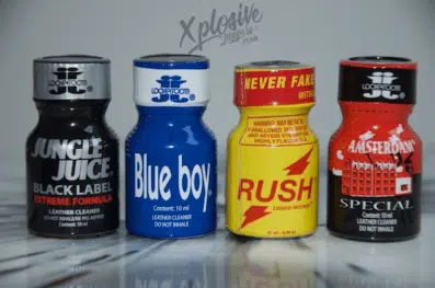 Pack Meilleurs Poppers Rush Jungle Juice black Label, Blue Boy, Amsterdam